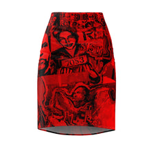 Load image into Gallery viewer, Heroism Art Pencil Skirt