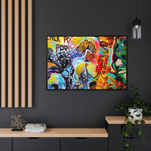 Load image into Gallery viewer, PANTHER POWER Matte Canvas print, Black Frame