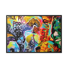 Load image into Gallery viewer, PANTHER POWER Matte Canvas print, Black Frame