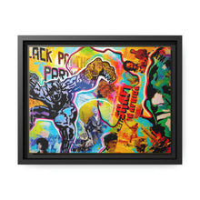 Load image into Gallery viewer, PANTHER POWER Matte Canvas print, Black Frame
