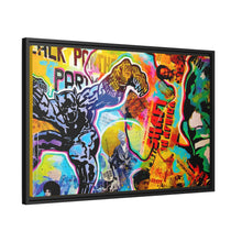 Load image into Gallery viewer, PANTHER POWER Matte Canvas print, Black Frame