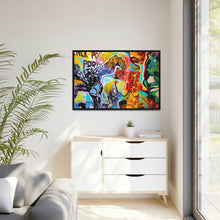 Load image into Gallery viewer, PANTHER POWER Matte Canvas print, Black Frame