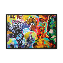 Load image into Gallery viewer, PANTHER POWER Matte Canvas print, Black Frame