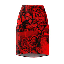 Load image into Gallery viewer, Heroism Art Pencil Skirt
