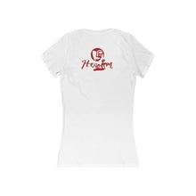 Load image into Gallery viewer, NINA Women&#39;s Jersey Short Sleeve Deep V-Neck Tee
