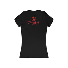 Load image into Gallery viewer, NINA Women&#39;s Jersey Short Sleeve Deep V-Neck Tee
