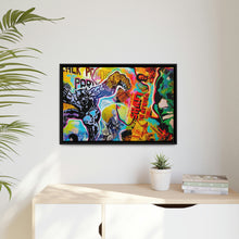 Load image into Gallery viewer, PANTHER POWER Matte Canvas print, Black Frame
